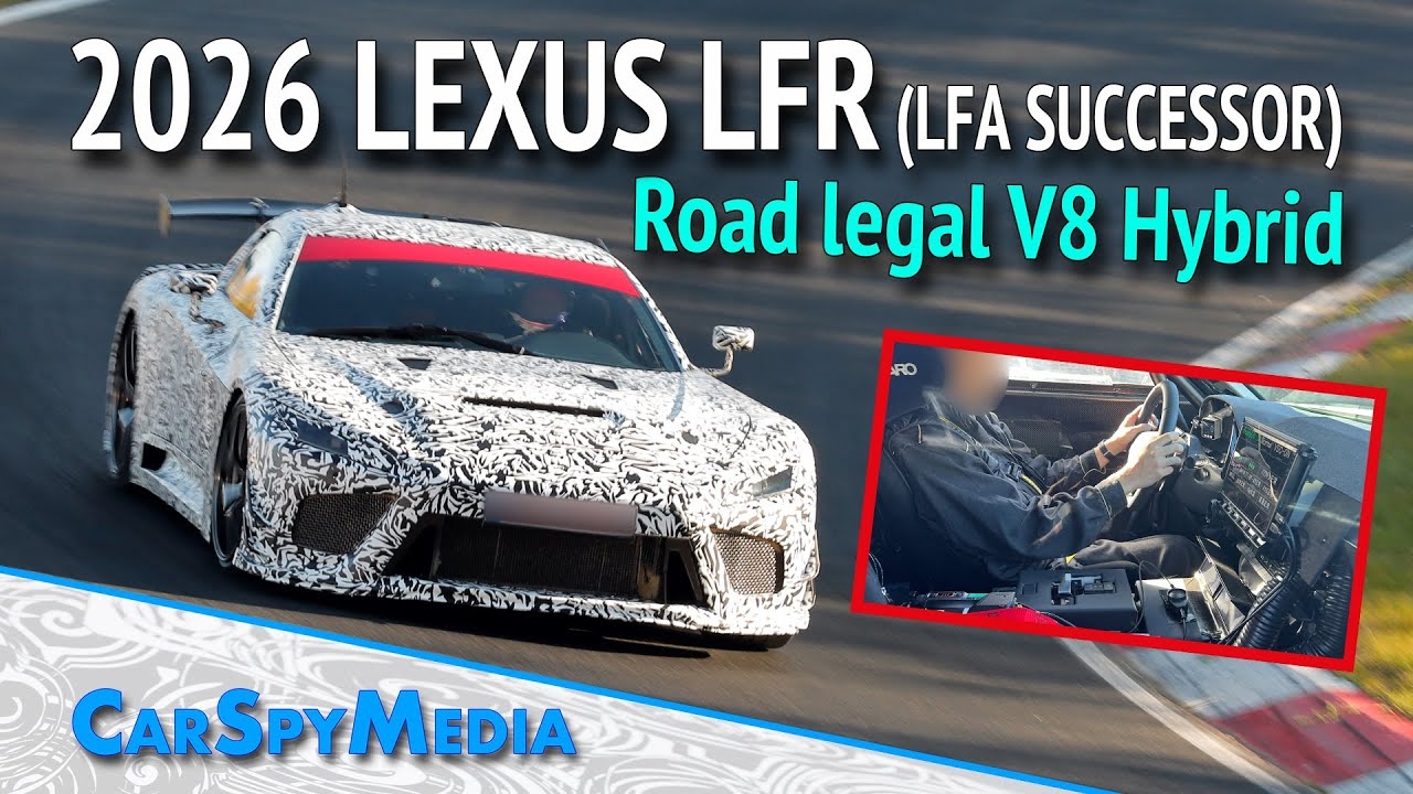2026 Lexus LFR Prototype Road Legal GT3 V8 Hybrid LFA Successor Caught 