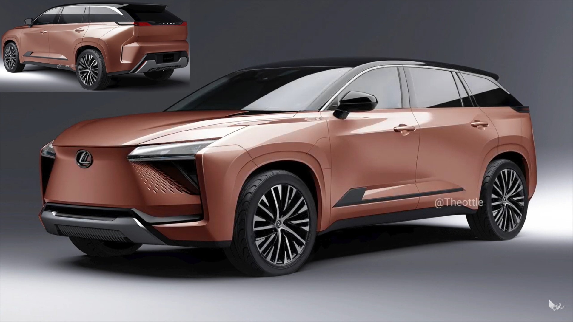 Rendering Lexus TZ Becomes Toyota BZ5X 39 s Seven Seat Crossover SUV Twin  Rendering Lexus TZ Becomes Toyota BZ5X 39 s Seven Seat Crossover SUV Twin